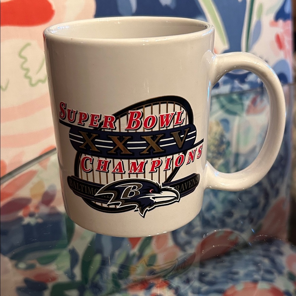 NFL Super Bowl Champions Mug - White with Red and Black Accents
